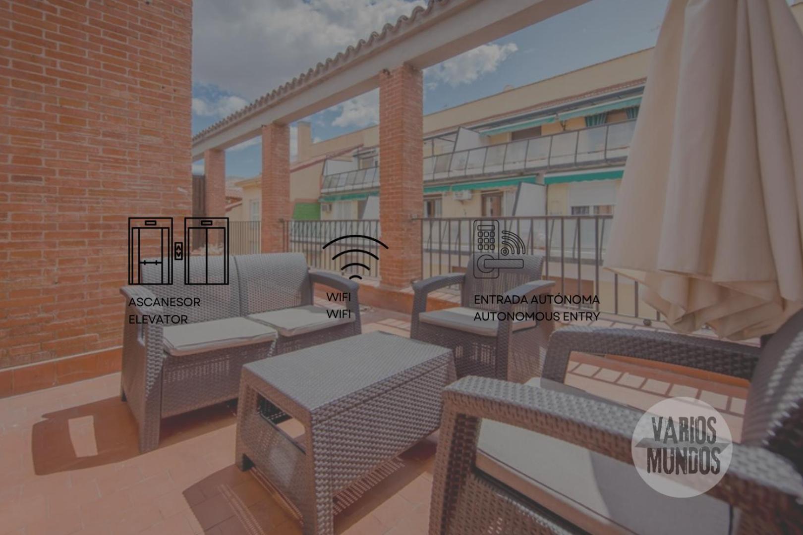 Ferienwohnung Atico X9 Pax Con Gran Terraza En El La Latina Madrid Exterior foto